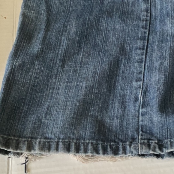 Classic Blue Straight Leg Jeans with Natural Whiskering - Picture 7 of 10